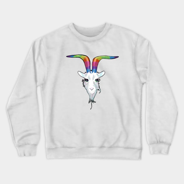 Cute Magical Goat Crewneck Sweatshirt by Katacomb